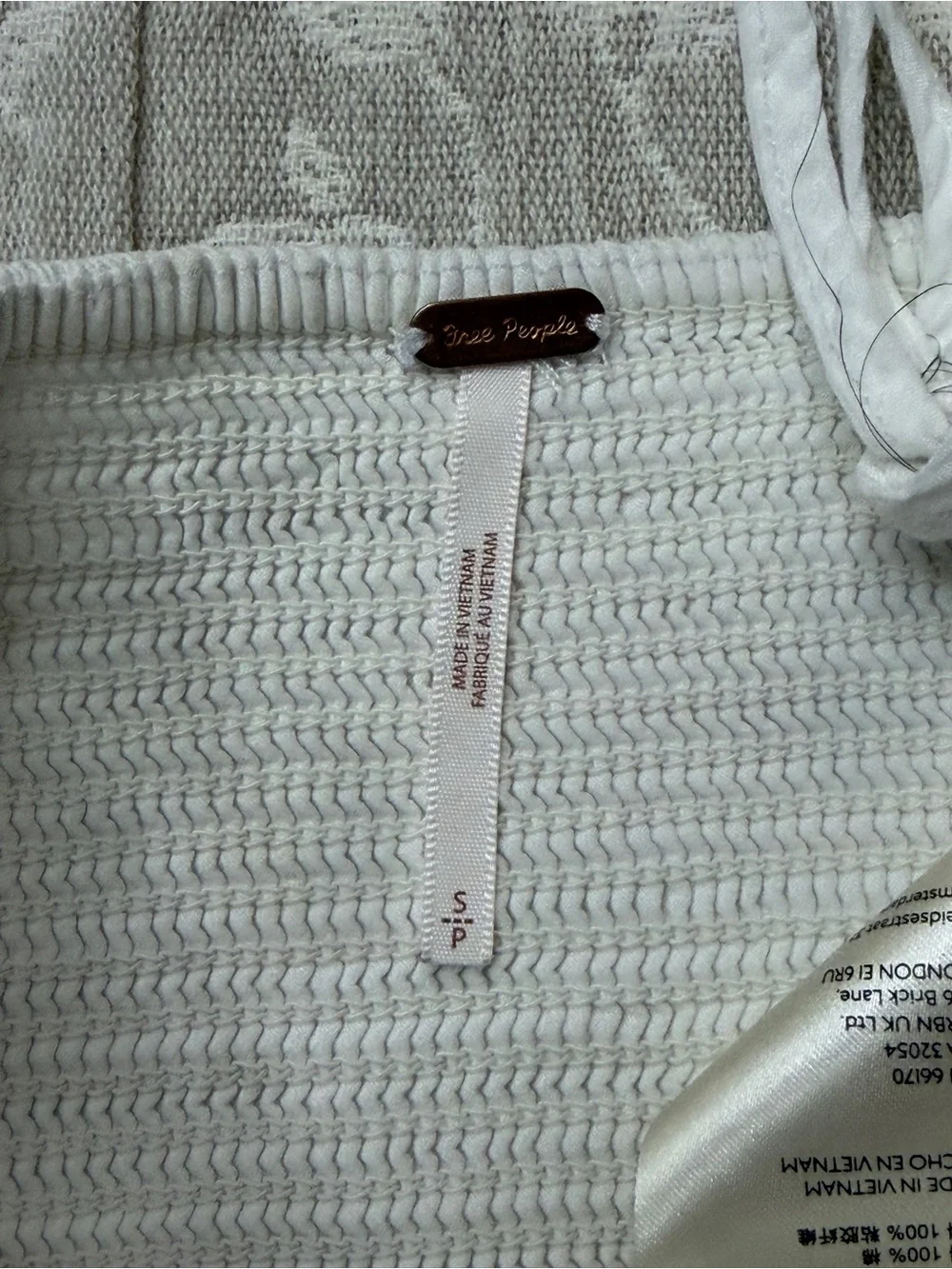 Free People Women's White Ruched Tie-Strap Crop Top Adjustable Straps Size Small